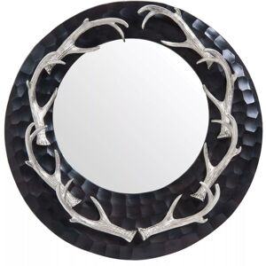Antler Nickel Finish Wall Mirror - Premier Housewares