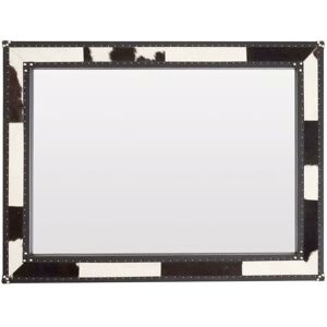 Black And White Genuine Cowhide Wall Mirror - Premier Housewares