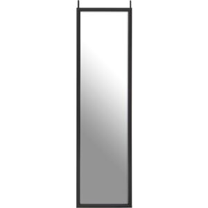 Premier Housewares - Black Plastic Frame Over Door Mirror