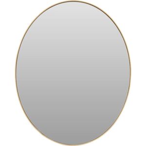 Premier Housewares - Medium Gold Finish Oval Wall Mirror