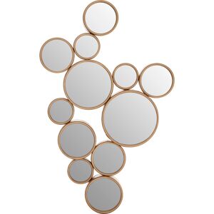 Premier Housewares - Persephone Gold Finish Small Wall Mirror