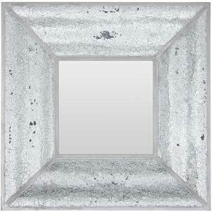Premier Housewares Silver Wall Mirror For Garden And Bedroom Reflective Square Bathroom Mirrors Wall Mounted Contemporary Mosaic Design Hallway Walls Mirrors 71 x 8 x