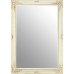 Premier Housewares - Rectangular Wall Mirror/ Classic Mirrors For Bathroom / Bedroom / Garden Walls Fancy Wall Mounted Mirrors For Hallway With Bone