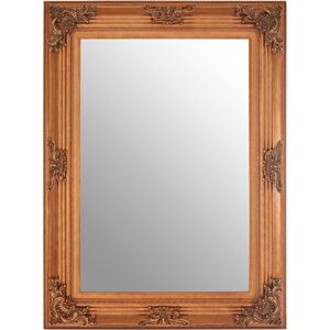 Premier Housewares - Rectangular Wall Mirror/ Classic Mirrors For Bathroom / Bedroom / Garden Walls Fancy Wall Mounted Mirrors For Hallway With Gold