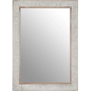 Premier Housewares - Rectangular Wall Mirror/ Classic Mirrors For Bathroom / Bedroom / Garden Walls Fancy Wall Mounted Mirrors For Hallway With