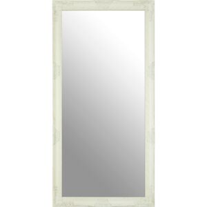 Premier Housewares - Rectangular Wall Mirror/ Classic Mirrors For Bathroom / Bedroom / Garden Walls Fancy Wall Mounted Mirrors For Hallway With White