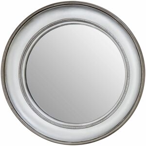 Premier Housewares - Round Wall Mirror/ Classic Mirrors For Bathroom / Bedroom / Garden Walls Fancy Wall Mounted Mirrors For Hallway With Metallic