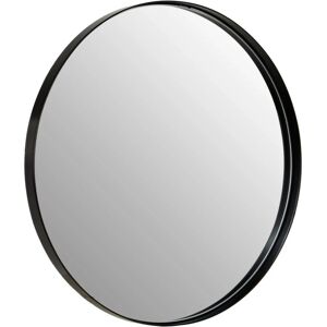 Premier Housewares - Wall Mirror Bathroom / Bedroom / Hallway Wall Mounted Mirrors With Matte Black Finish / Minimalistic Iron Mirrors For Living