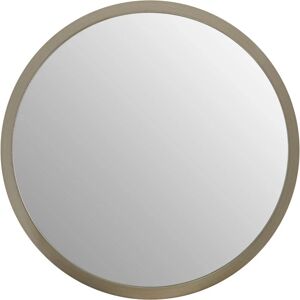 Premier Housewares - Wall Mirror Bathroom / Bedroom / Hallway Wall Mounted Small Silver Mirrors / Round Minimalistic Mirrors For Living Room 4 x 34 x