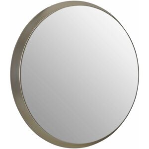 Premier Housewares - Wall Mirror Bathroom / Bedroom / Hallway Wall Mounted Small Silver Mirrors / Round Minimalistic Mirrors For Living Room 4 x 44 x