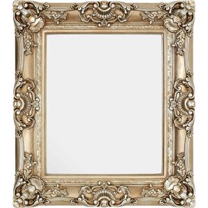 Premier Housewares Wall Mirror / Mirrors For Garden / Bathroom / Living Room With Thick Decorative Frame / Neo-Classic Gold Finish Wall Mounted Mirrors W74 x D9 x