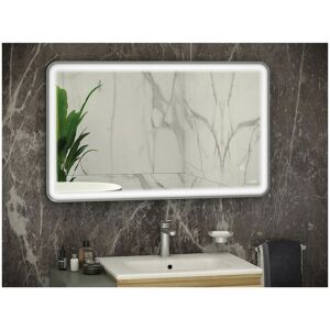 RAK CERAMICS Rak Art Brushed Nickel 600mm x 1000mm Soft Illuminated led Mirror - RAKARTSFBN5003 - Brushed Nickel