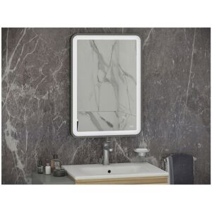 RAK CERAMICS Rak Art Brushed Nickel 600mm x 800mm Soft Illuminated led Mirror - RAKARTSFBN5002 - Brushed Nickel