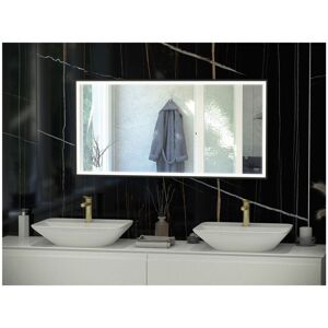 RAK CERAMICS Rak Art Matt Black 600mm x 1000mm Square led Mirror - RAKARTSQMB5003 - Matt Black