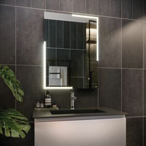 RAK CERAMICS Rak Citrine led Bathroom Mirror Demister Anti-fog Shaver Socket IP44 800 x 600mm - Silver