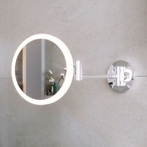 RAK CERAMICS Rak Demeter Round led 3x Magnifying Mirror with Switch 264mm h x 200mm w Illuminated