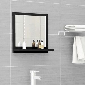 Royalton Bathroom Mirror Black 40x10.5x37 cm Engineered Wood