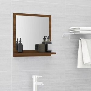 Bathroom Mirror Brown Oak 40x10.5x37 cm Engineered Wood - Royalton