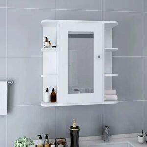 Bathroom Mirror Cabinet White 66x17x63 cm mdf - Royalton