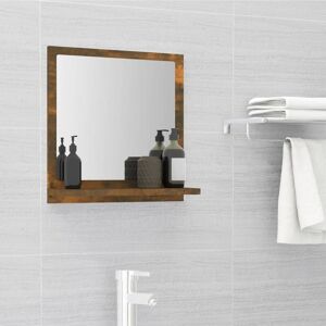 Bathroom Mirror Smoked Oak 40x10.5x37 cm Engineered Wood - Royalton