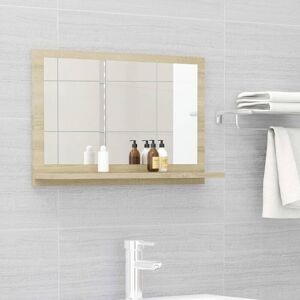 Bathroom Mirror Sonoma Oak 60x10.5x37 cm Engineered Wood - Royalton