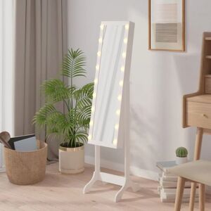 Free-Standing Mirror with led White 34x37x146 cm - Royalton