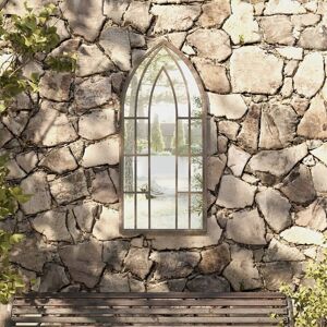 Royalton - Garden Mirror Sand 100x45 cm Iron for Outdoor Use