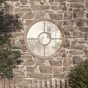 Royalton - Garden Mirror Sand 60x4 cm Iron Round for Outdoor Use