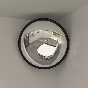 Berkfield Home - Royalton Indoor Convex Traffic Mirror Black Ø40 cm Acrylic