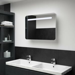 Led Bathroom Mirror Cabinet 80x9.5x55 cm - Royalton