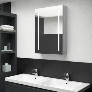 Royalton LED Bathroom Mirror Cabinet Concrete Grey 50x13x70 cm