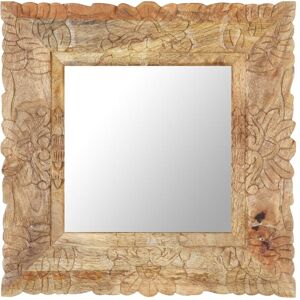 Royalton Mirror 50x50 cm Solid Mango Wood