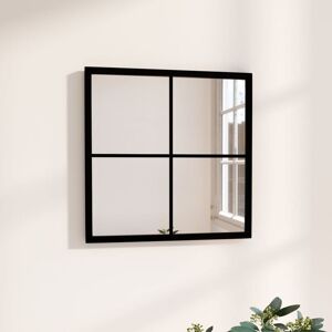 Wall Mirror Black 40x40 cm Metal - Royalton