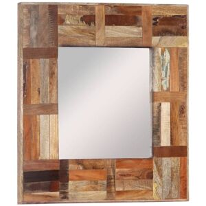 Royalton - Wall Mirror Solid Wood Reclaimed 50x50 cm