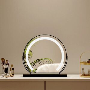 S'afielina - Hollywood Makeup Vanity Mirror led Lights ф40cm Round Black 360°Rotation Light Up Mirror for Dressing Table