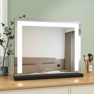 S'afielina - Hollywood Vanity Mirror with Lights, led Hollywood Mirror with Dimmable, Touch Screen Control, Dressing Table Mirror with Lights,