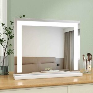 S'afielina - Hollywood Vanity Mirror with Lights, led Hollywood Mirror with Dimmable, Touch Screen Control, Dressing Table Mirror with Lights,