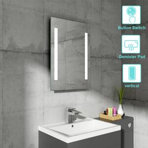 NRG Snow 500 x 700mm Bathroom Illuminated led Mirror with Demister(Type s)