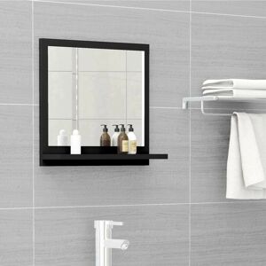 SWEIKO Bathroom Mirror Black 40x10.5x37 cm Chipboard FF804554UK