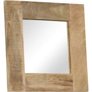 Sweiko - Mirror Solid Mango Wood 50x50 cm VDTD12235