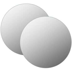 Sweiko - Wall Mirrors 2 pcs 50 cm Round Glass FF3051627UK