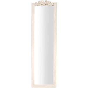 Biscottini - Vertical and horizontal wall-mounted and hanging mirror in antique white finish