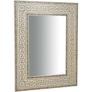 BISCOTTINI Vertical/horizontal hanging mirror in wood and camel bone L124xPR4XH163 Cm