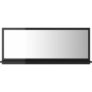 Vidaxl - Bathroom Mirror High Gloss Black 90x10.5x37 cm Engineered Wood Black