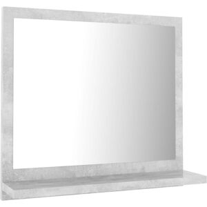 Bathroom Mirror Concrete Grey 40x10.5x37 cm Engineered Wood vidaXL - Grey