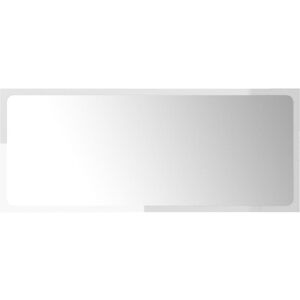 Vidaxl - Bathroom Mirror High Gloss White 90x1.5x37 cm Engineered Wood White