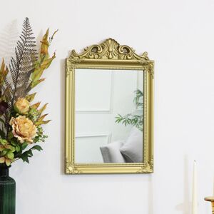 Melody Maison - Vintage Gold Wall Mirror 36cm x 55cm - Gold