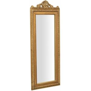 Biscottini - Wall mirror Bathroom mirror with gold frame Shabby mirror Bedroom mirror 90x35x4 cm