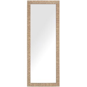 Beliani - Modern Vintage Wall Mounted Rectangular Mirror 50 x 130 cm Brass Ajaccio - Brass