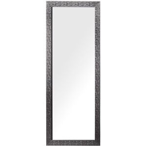 Beliani - Modern Vintage Wall Mounted Rectangular Mirror 50 x 130 cm Silver Ajaccio - Silver